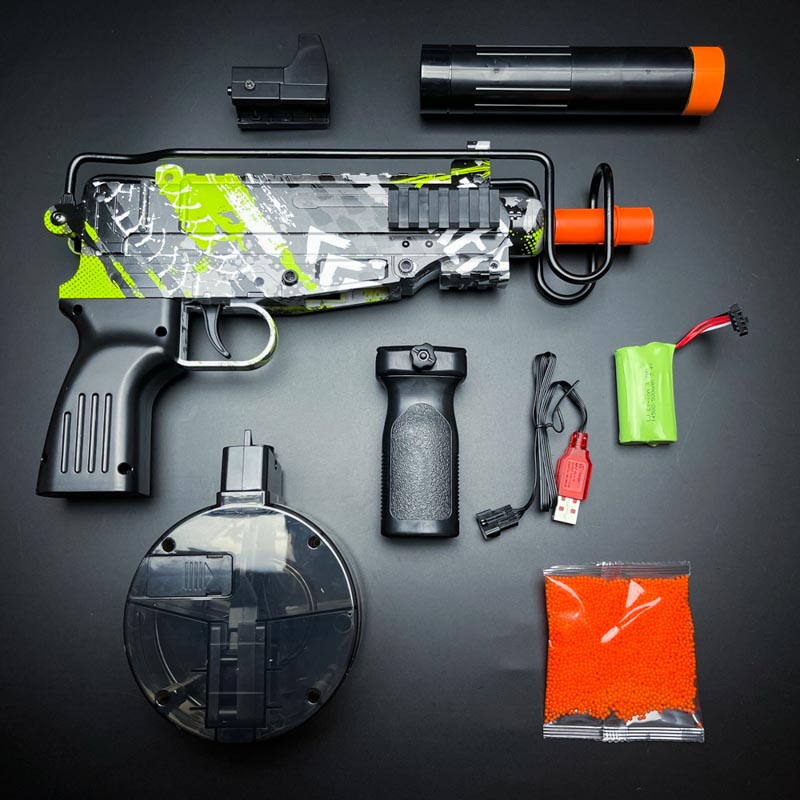 VZ61-Gel-Blaster-green-accessories